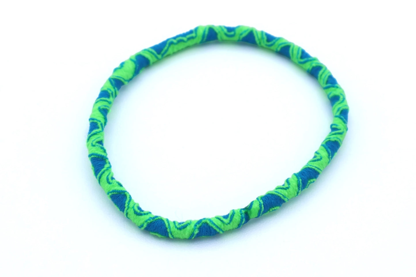 Karla - 10-Pak Double-Color Designer Inspired Hair Elastics, Asst Colors