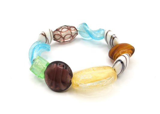 Juniper- Glass bead bracelet