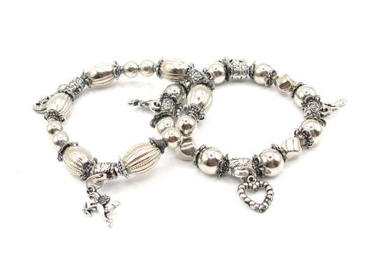 Judith- Silver bracelet with charms