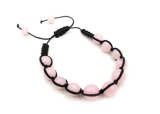 June- Adjustable glass bead bracelet