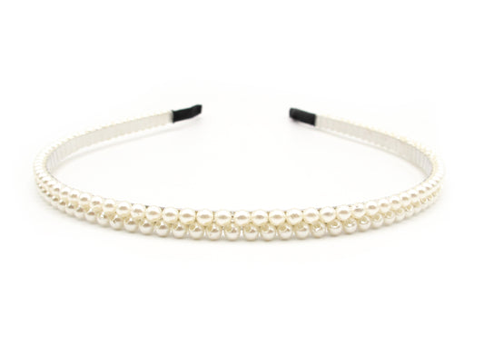 Haya -Metal hairbands with pearls