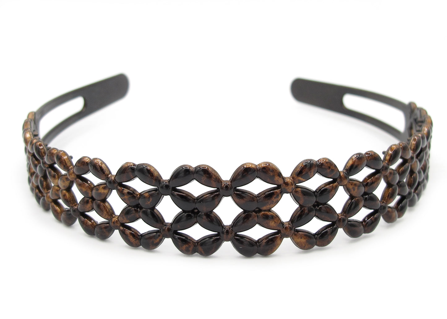 Holly - 2 pack Connected ‘X’ Motif Plastic Hairbands