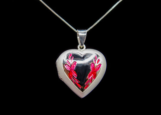 Maria- Sterling Silver Locket on a Sterling Silver chain
