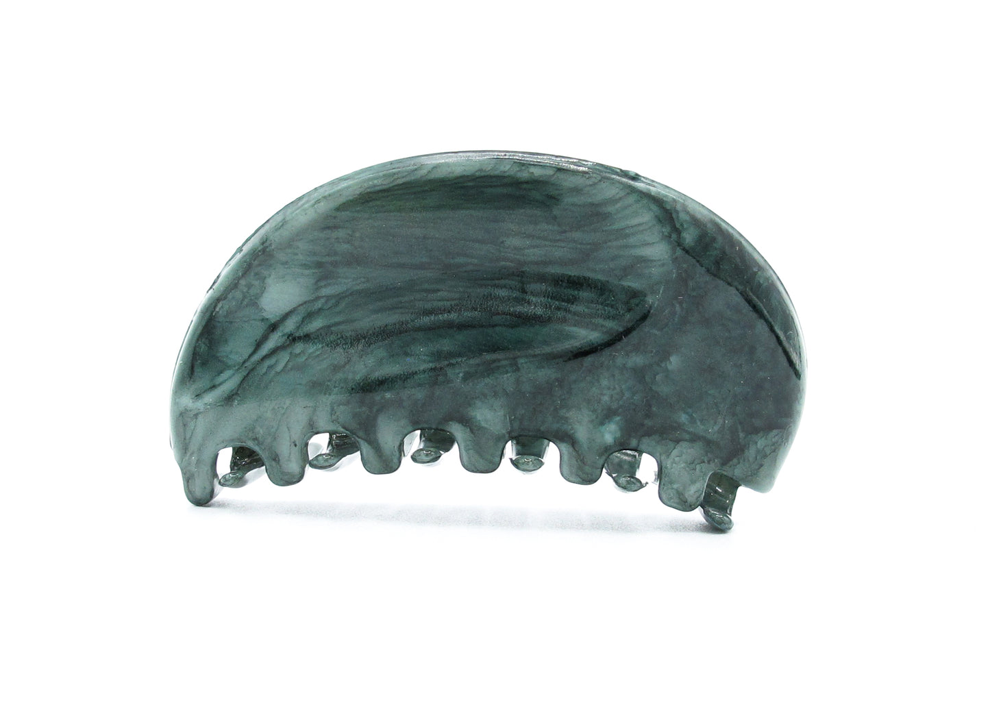 Chana - Half Moon, Sculpted, Marble Finish Large Claw Clips, Asst Colors