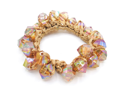 Josie- Beaded Scrunchie-Bracelet