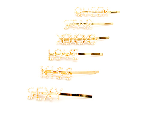 Adalyn- Statement hairpins with pearls