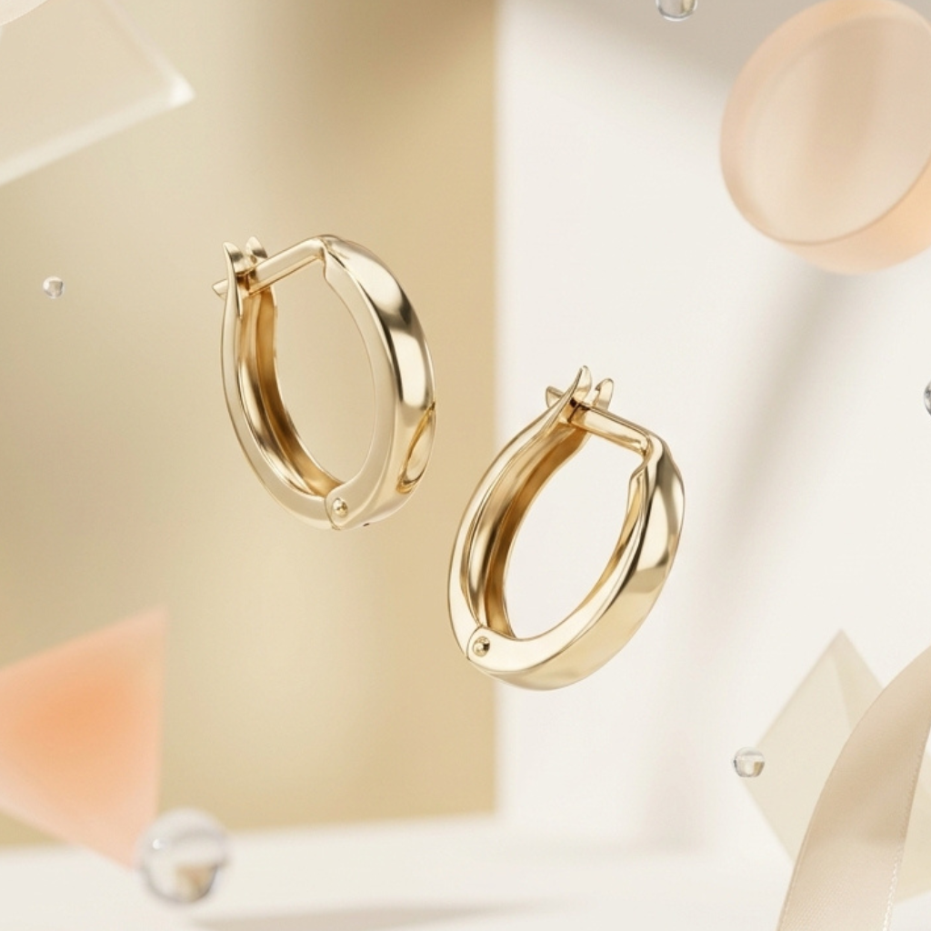 Karat Gold Earrings