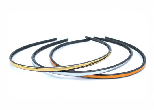 Jess - 3 Pack Metallic Finish Gold-Silver-Copper Hairbands