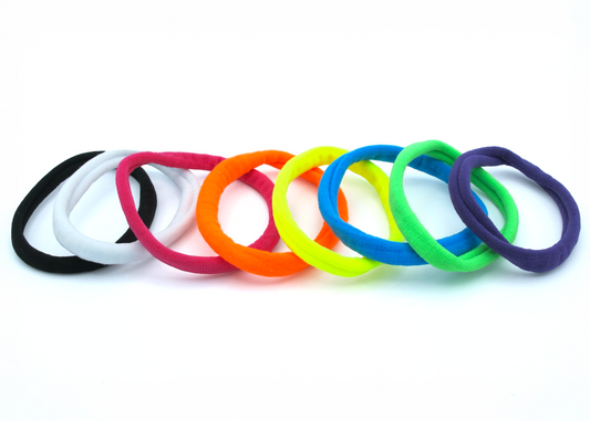 Esther - 8-Pak Long & Soft Stretch Ponytailers in asst colors