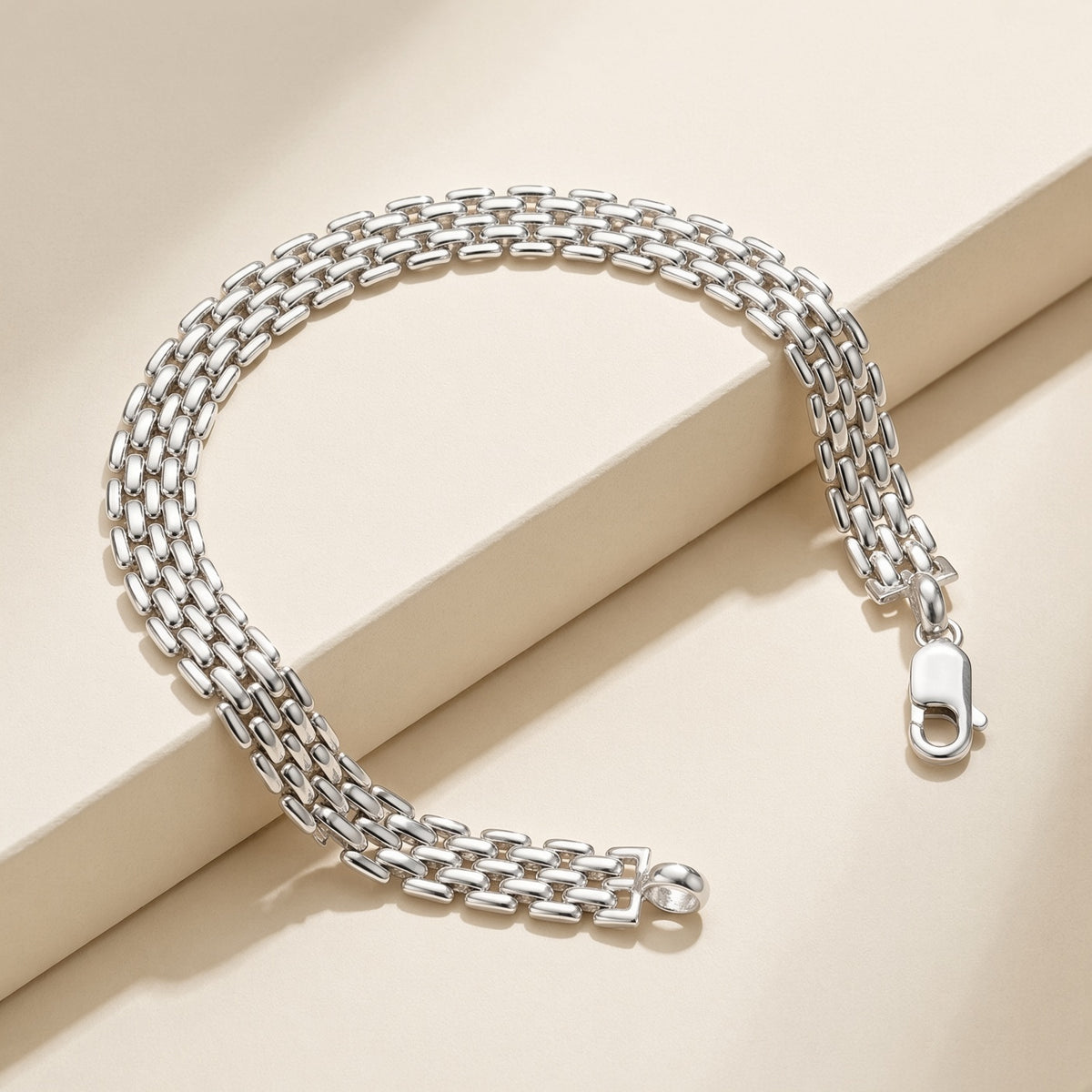 Vale - Sterling Silver .925  5-Row Link Bracelet