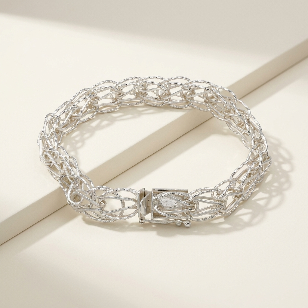 Ariella - Sterling Silver .925 Vintage Mesh Design Bracelet - Brand New!