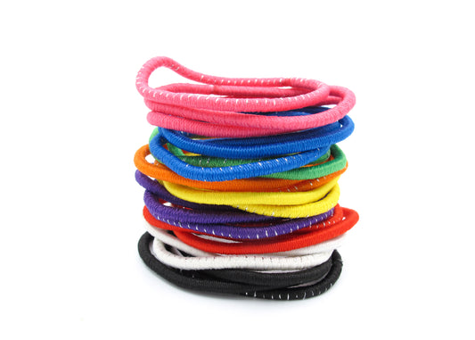 Evelina- Thin elastics with silver lines